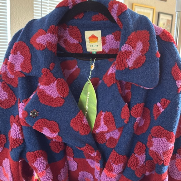 Farm Rio mixed leopards fleece coat - Picture 5 of 16